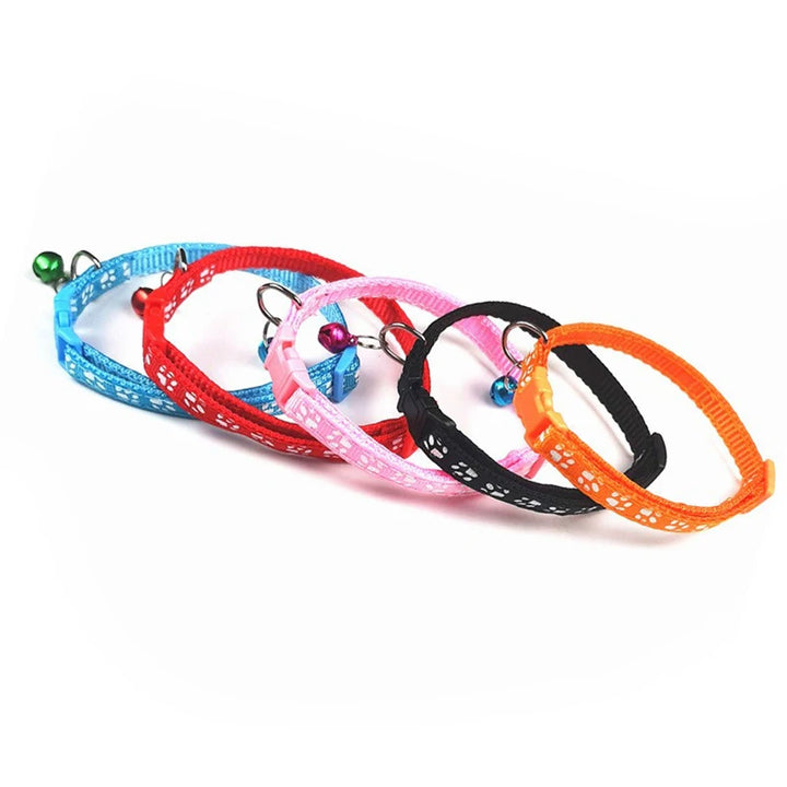 Playful Paws Printed Cat Collar with Bell