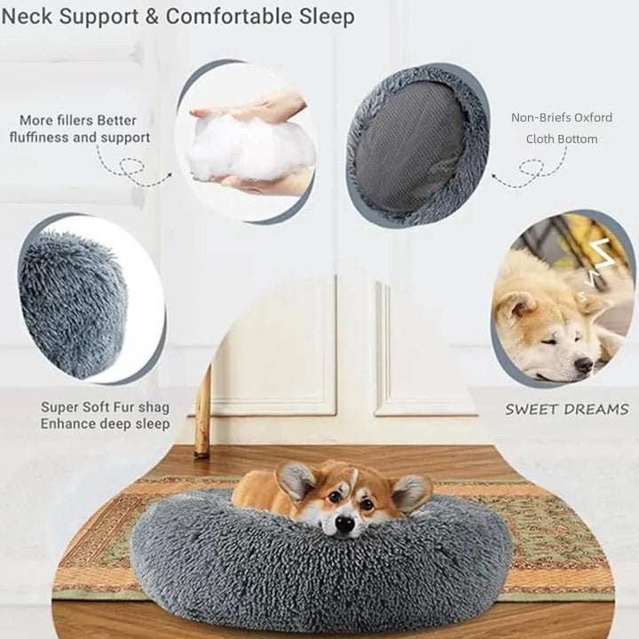 Cozy Round Bed for Pets