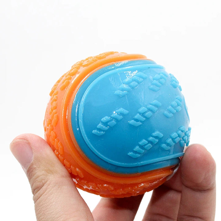 Soft and Durable Dog Ball - Fun and Dental Cleaning in One Toy!