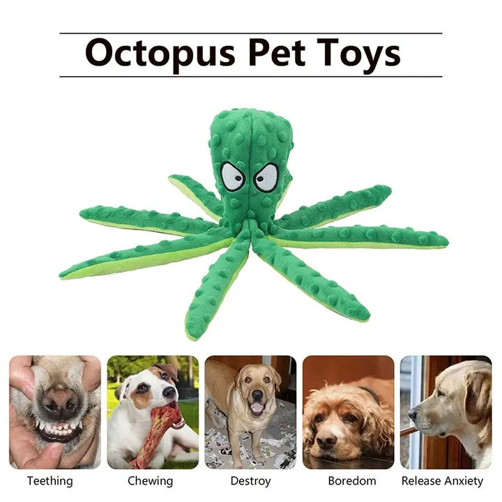 Interactive Plush Toy for Dogs - The Octopus Your Puppy Will Love!