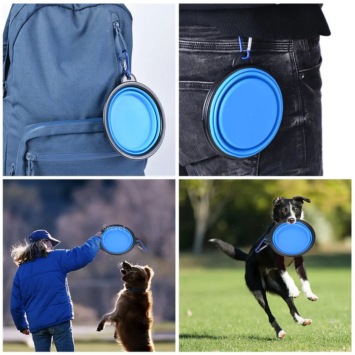 4-in-1 Magic Dog Bowl: Food, Water, Toy and Super Portable!