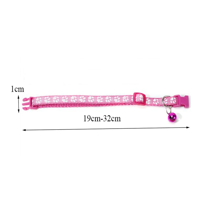 Playful Paws Printed Cat Collar with Bell