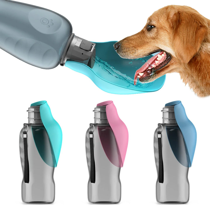 Portable Dog Water Bottle - 800ml - Ideal for Walks and Trips!